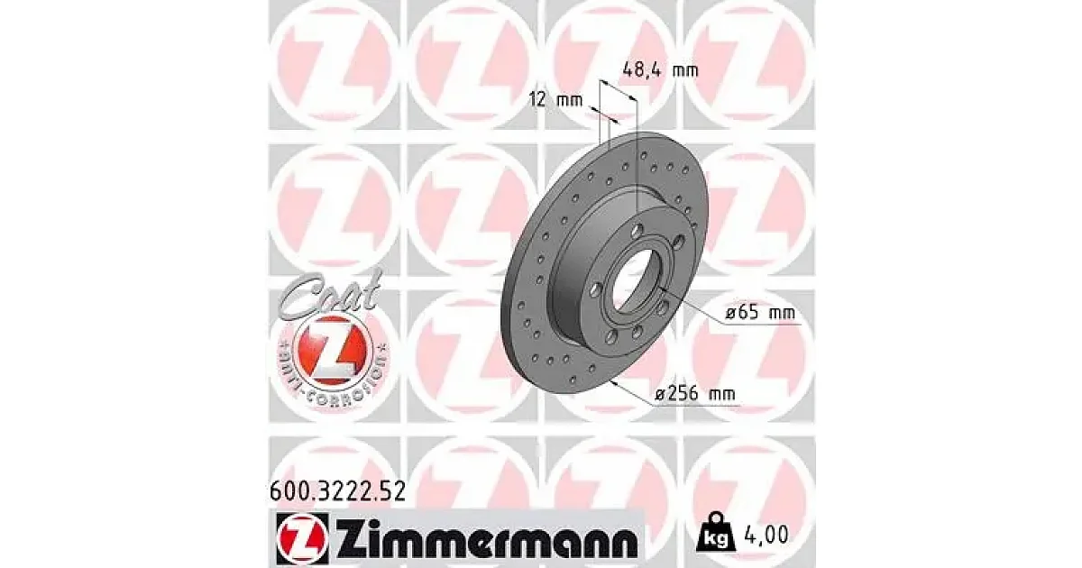 600322252 - ZIMMERMANN - Тормозной диск