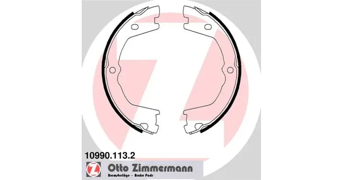 109901132 - ZIMMERMANN - Комплект тормозных колодок, стояночная тормозная система