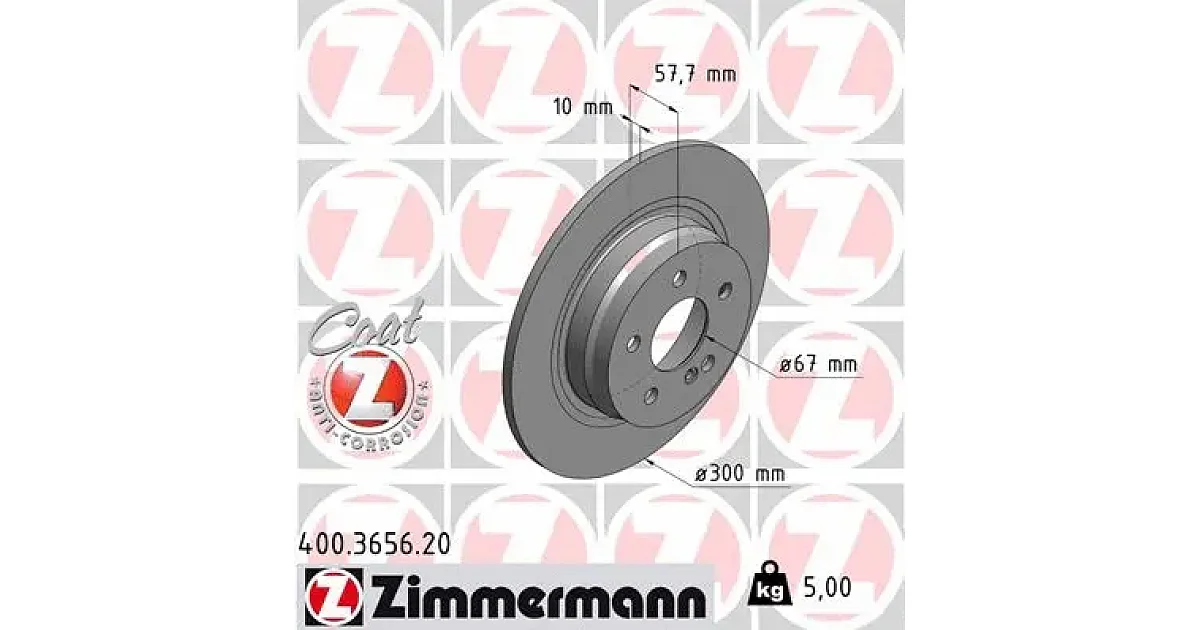 400365620 - ZIMMERMANN - Тормозной диск