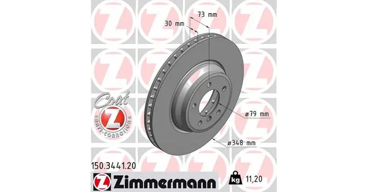 150344120 - ZIMMERMANN - Тормозной диск
