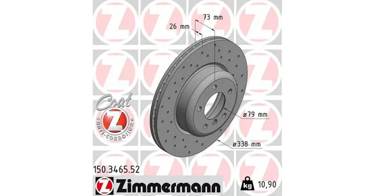 150346552 - ZIMMERMANN - Тормозной диск