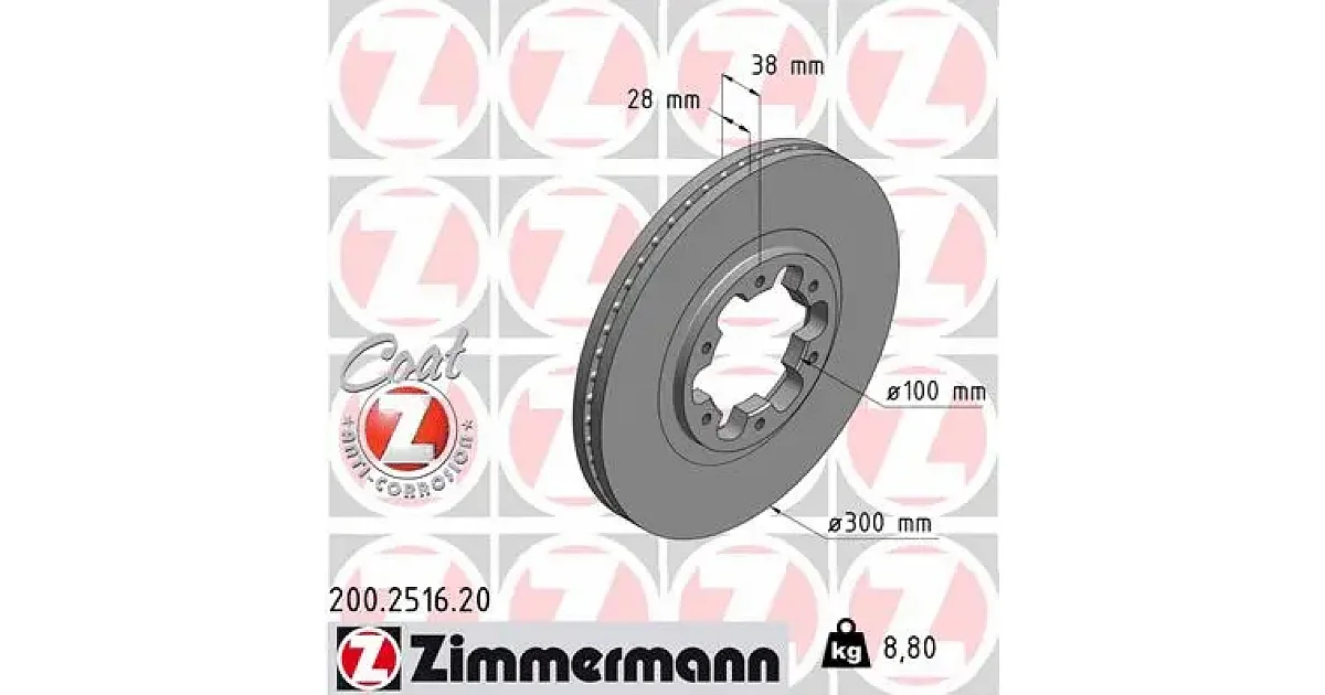 200251620 - ZIMMERMANN - Тормозной диск