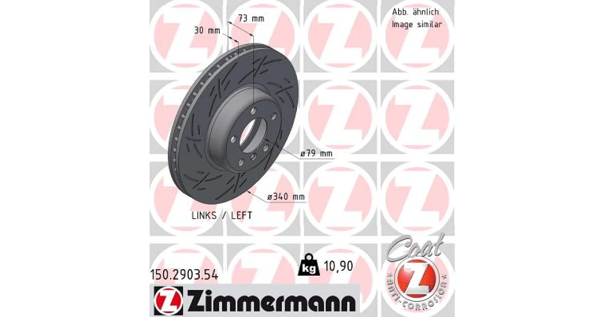 ZIMMERMANN - 150290354 - Тормозной диск