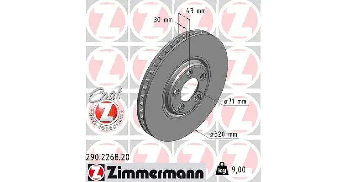 290226820 - ZIMMERMANN - Тормозной диск