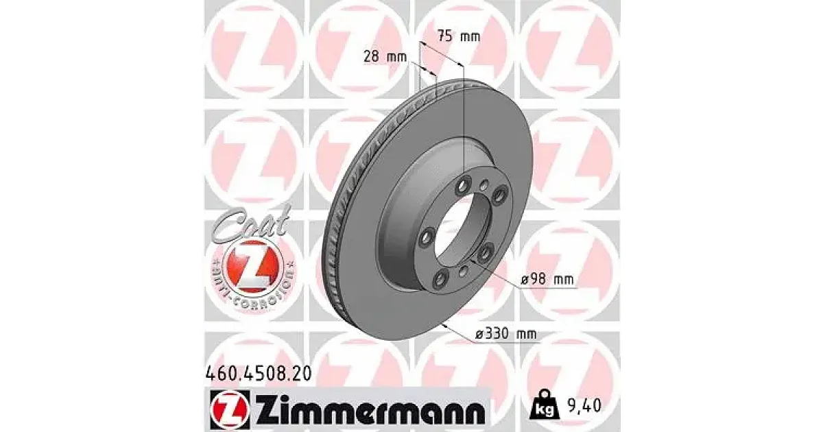ZIMMERMANN - 460450820 - Тормозной диск