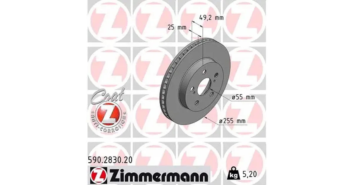 590283020 - ZIMMERMANN - Тормозной диск