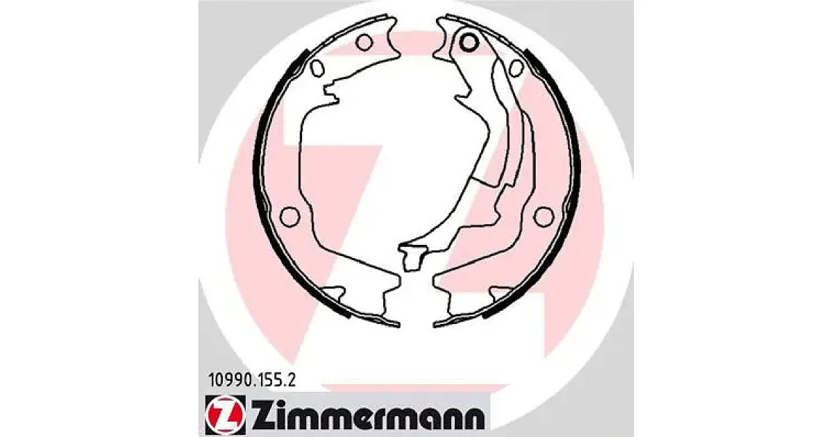 109901552 - ZIMMERMANN - Комплект тормозных колодок, стояночная тормозная система