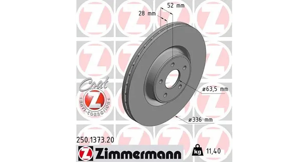 250137320 - ZIMMERMANN - Тормозной диск