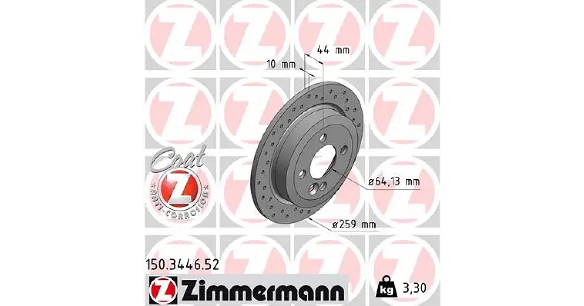 150344652 - ZIMMERMANN - Тормозной диск