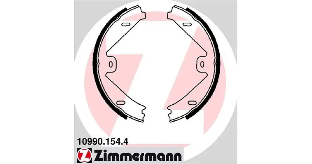 109901544 - ZIMMERMANN - Комплект тормозных колодок, стояночная тормозная система