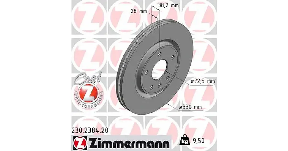 230238420 - ZIMMERMANN - Тормозной диск