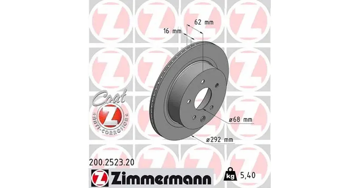 200252320 - ZIMMERMANN - Тормозной диск