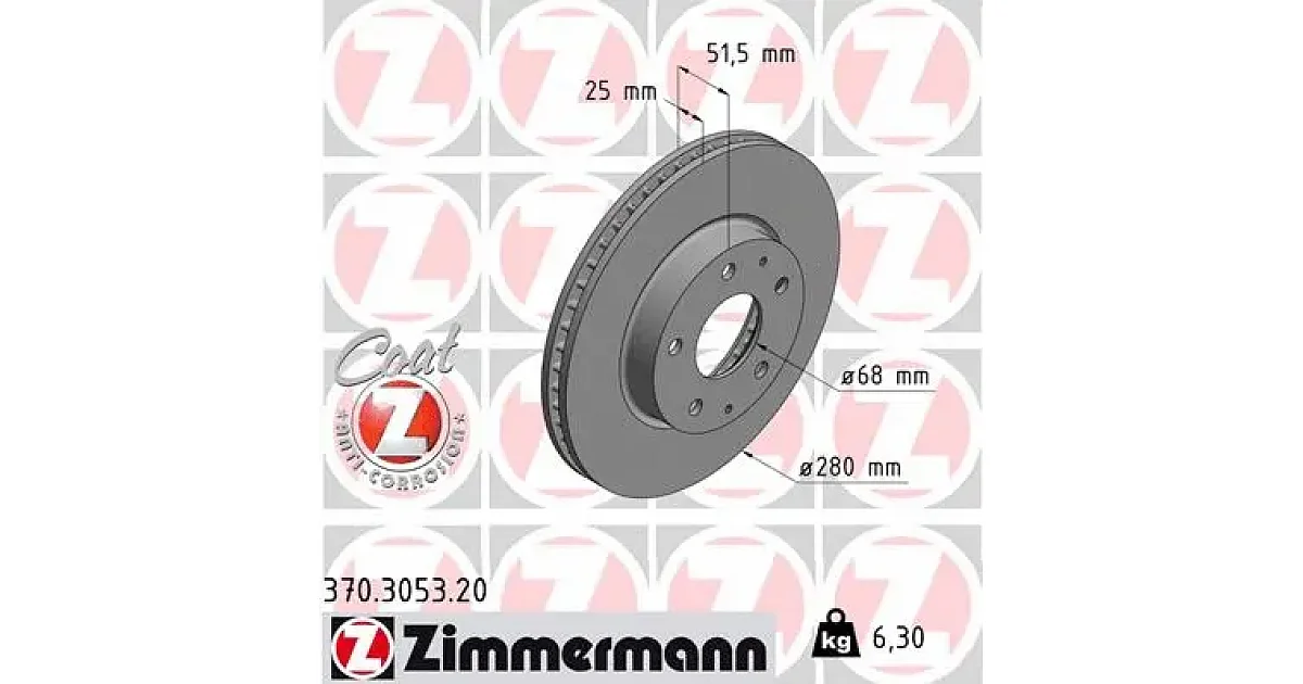 370305320 - ZIMMERMANN - Тормозной диск