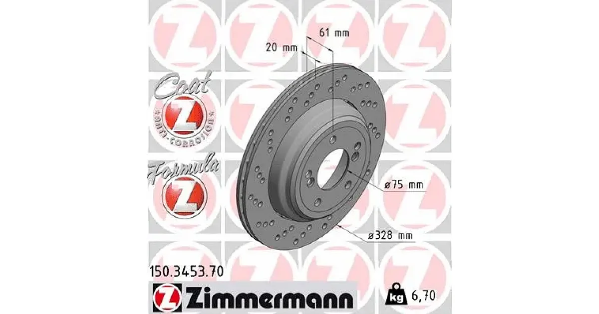 ZIMMERMANN - 150345370 - Тормозной диск