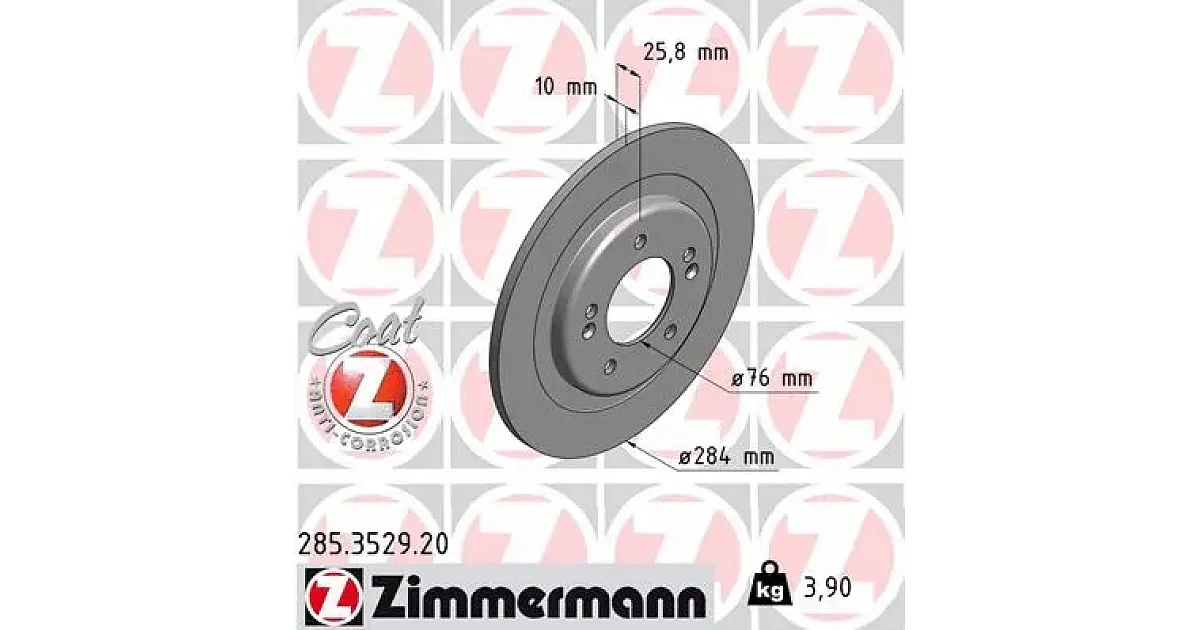 285352920 - ZIMMERMANN - Тормозной диск