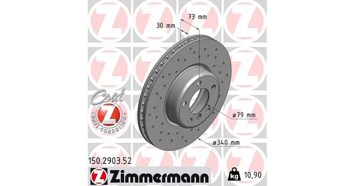 150290352 - ZIMMERMANN - Тормозной диск