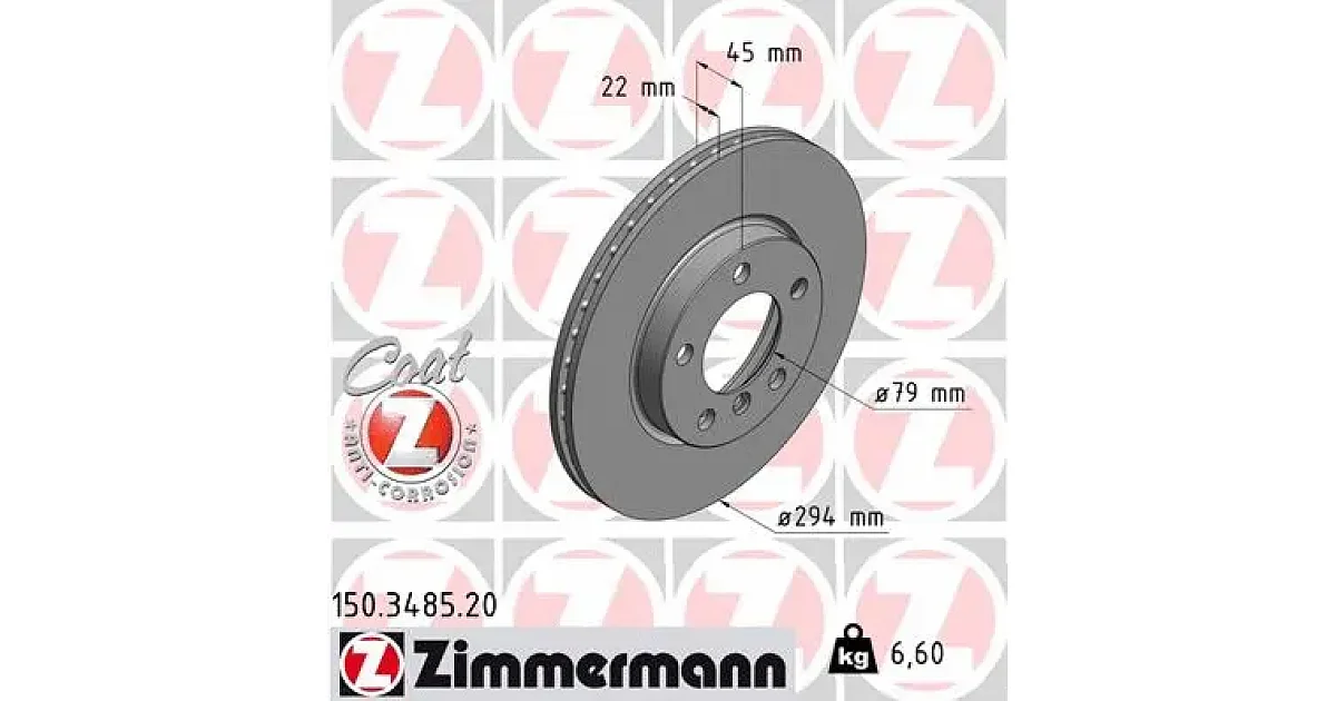 150348520 - ZIMMERMANN - Тормозной диск