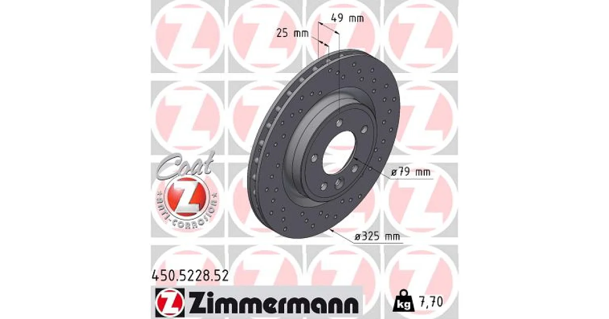 450522852 - ZIMMERMANN - Тормозной диск