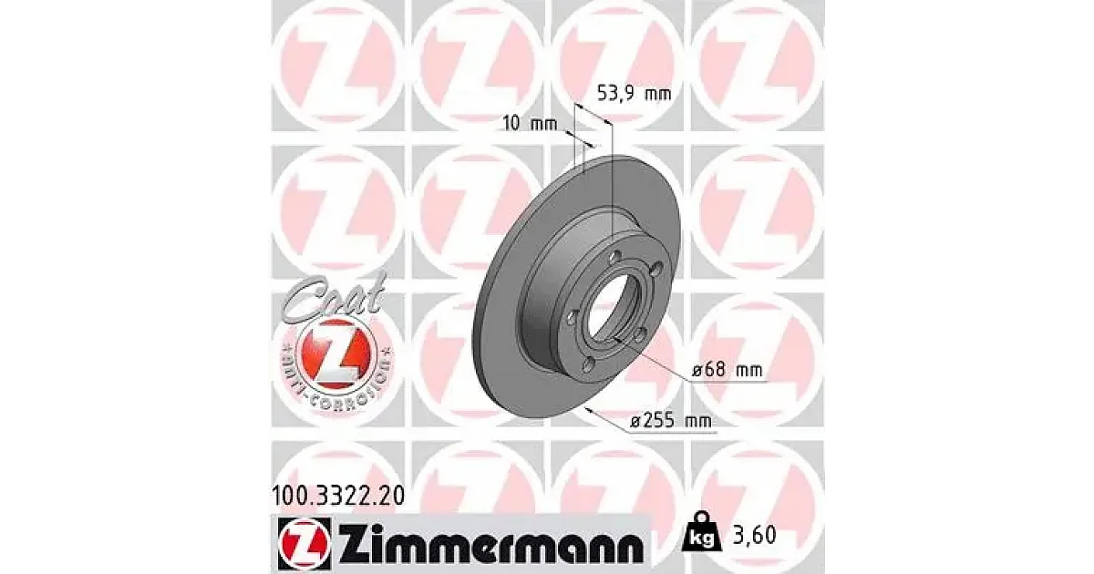 100332220 - ZIMMERMANN - Тормозной диск