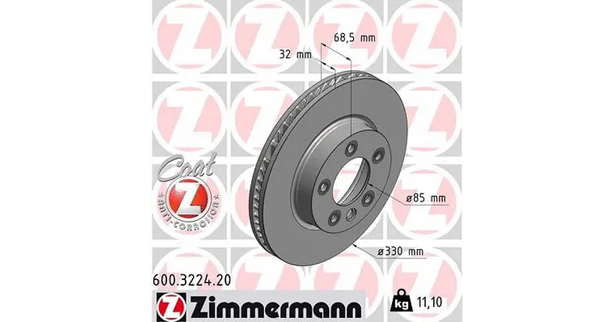 ZIMMERMANN - 600322420 - Тормозной диск