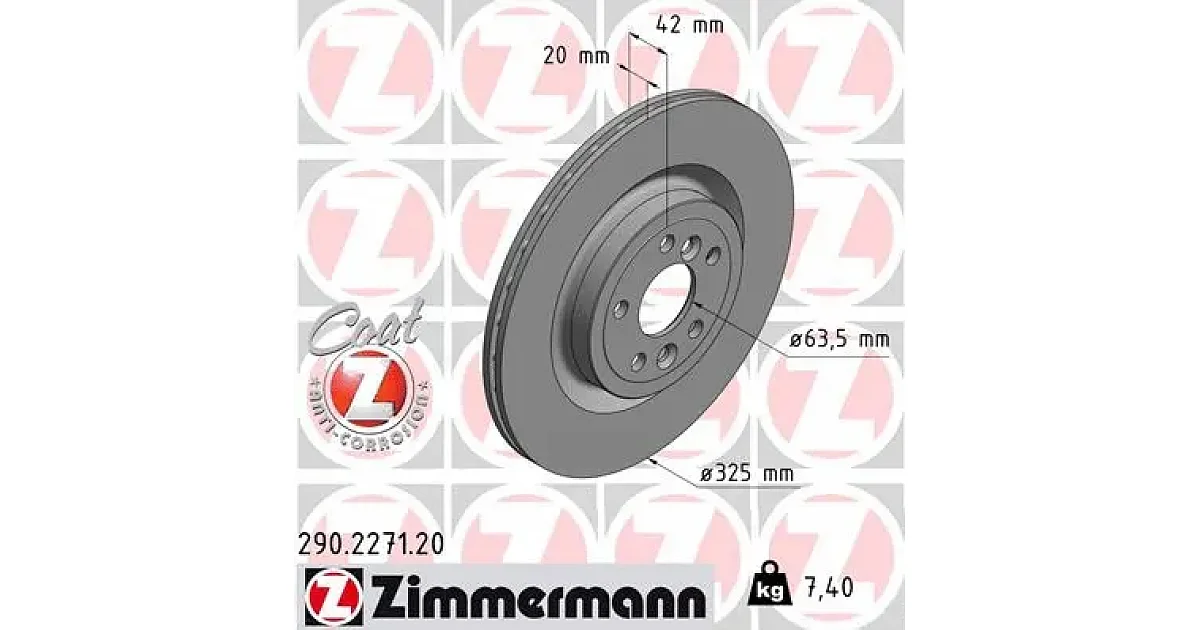 290227120 - ZIMMERMANN - Тормозной диск