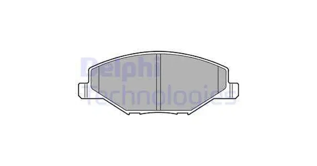 DELPHI LP2444, Комплект тормозных колодок, дисковый тормоз