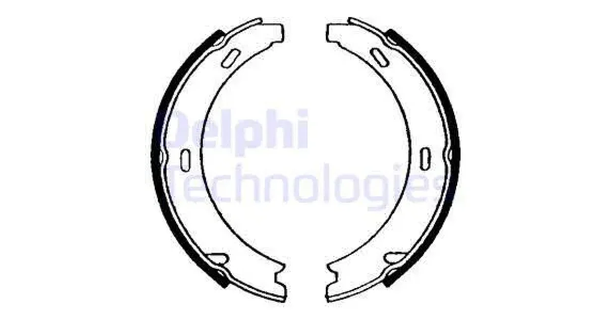 DELPHI LS1637, Комплект тормозных колодок, стояночная тормозная система