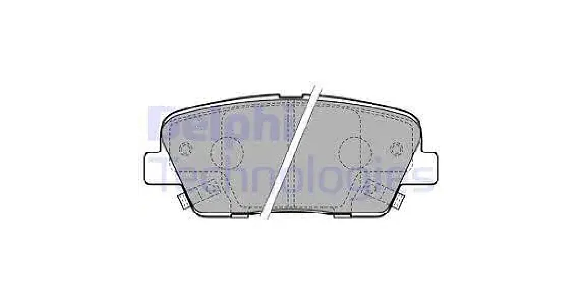 DELPHI LP2202, Комплект тормозных колодок, дисковый тормоз