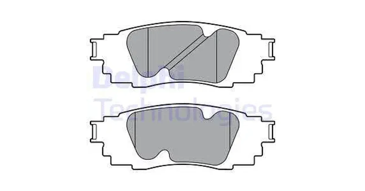 DELPHI LP3392, Комплект тормозных колодок, дисковый тормоз