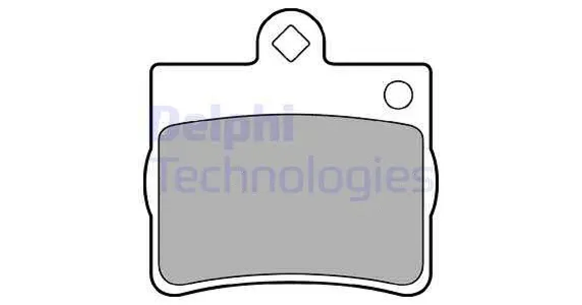 DELPHI LP1402, Комплект тормозных колодок, дисковый тормоз