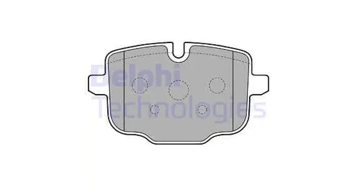DELPHI LP2246, Комплект тормозных колодок, дисковый тормоз