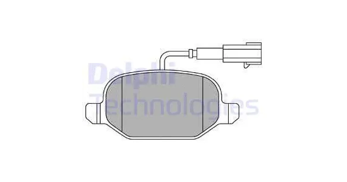 DELPHI LP2300, Комплект тормозных колодок, дисковый тормоз