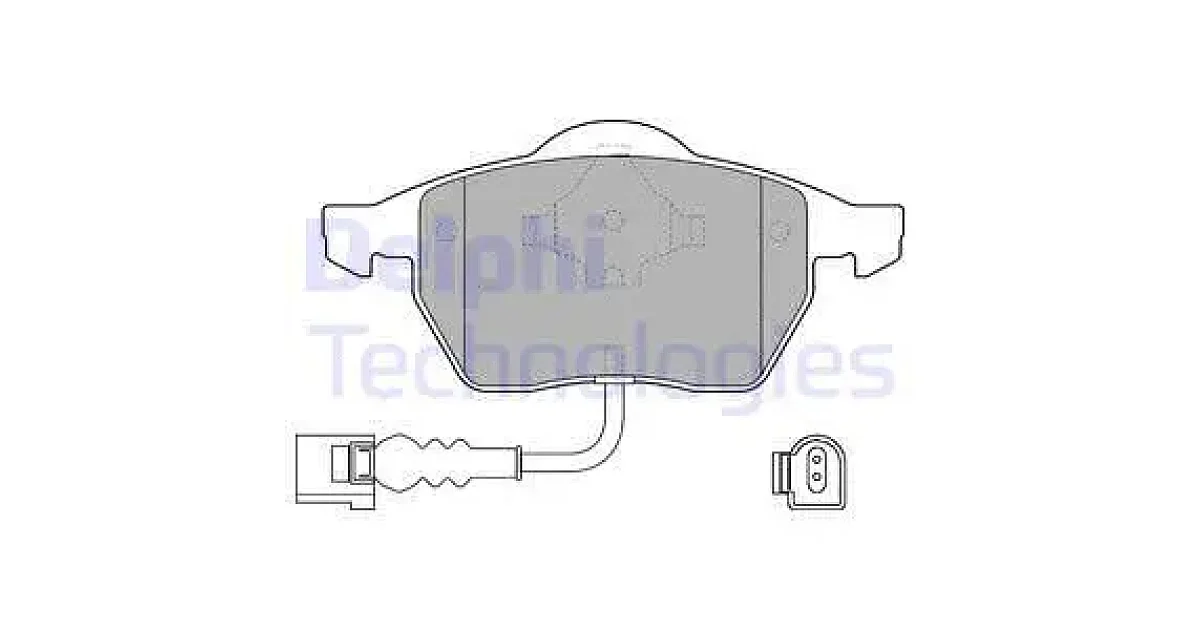 DELPHI LP1525, Комплект тормозных колодок, дисковый тормоз