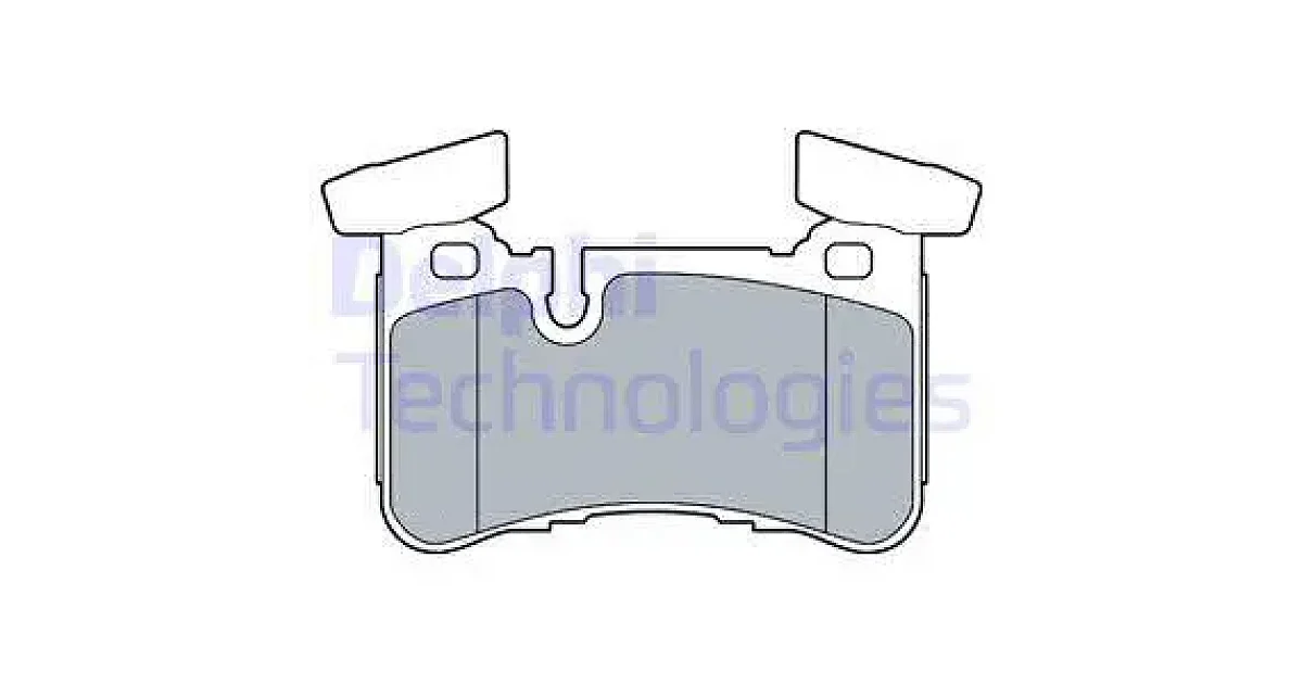 DELPHI LP3516, Комплект тормозных колодок, дисковый тормоз