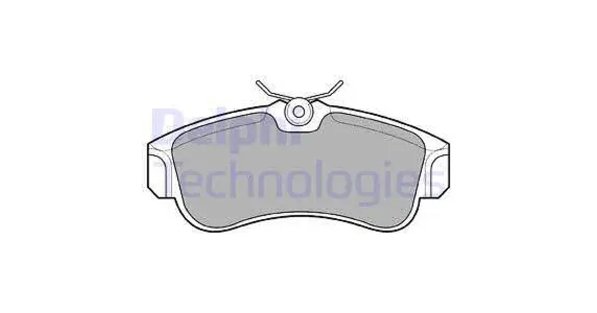DELPHI LP616, Комплект тормозных колодок, дисковый тормоз