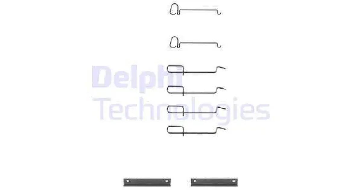 DELPHI LX0080, Комплектующие, колодки дискового тормоза