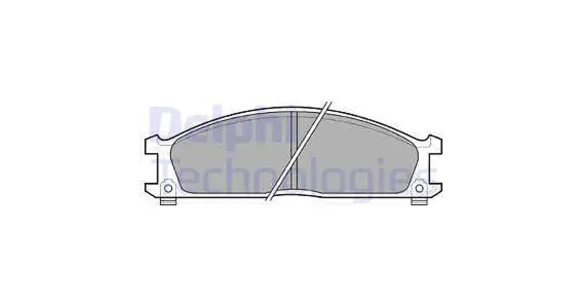 DELPHI LP543, Комплект тормозных колодок, дисковый тормоз
