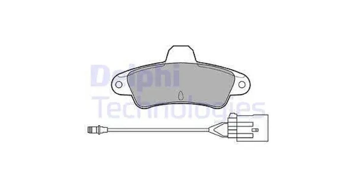 LP853 - DELPHI - Комплект тормозных колодок, дисковый тормоз