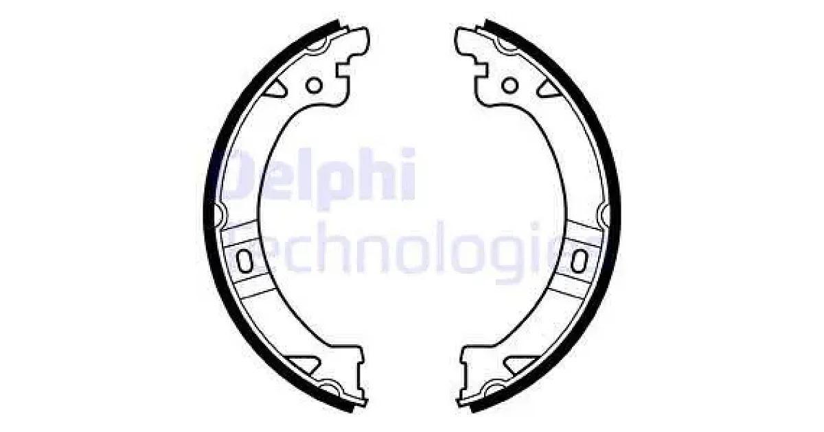 DELPHI LS1977, Комплект тормозных колодок, стояночная тормозная система