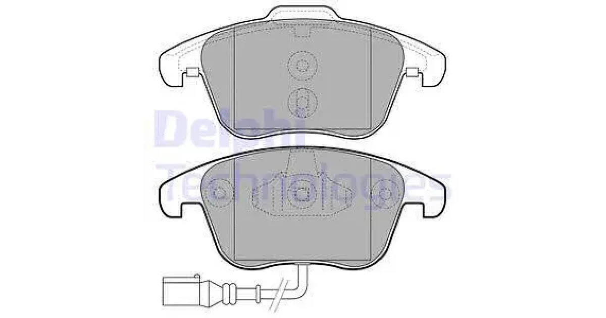 DELPHI LP2110, Комплект тормозных колодок, дисковый тормоз