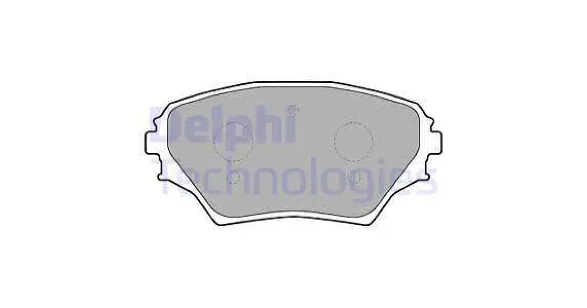 DELPHI LP1632, Комплект тормозных колодок, дисковый тормоз