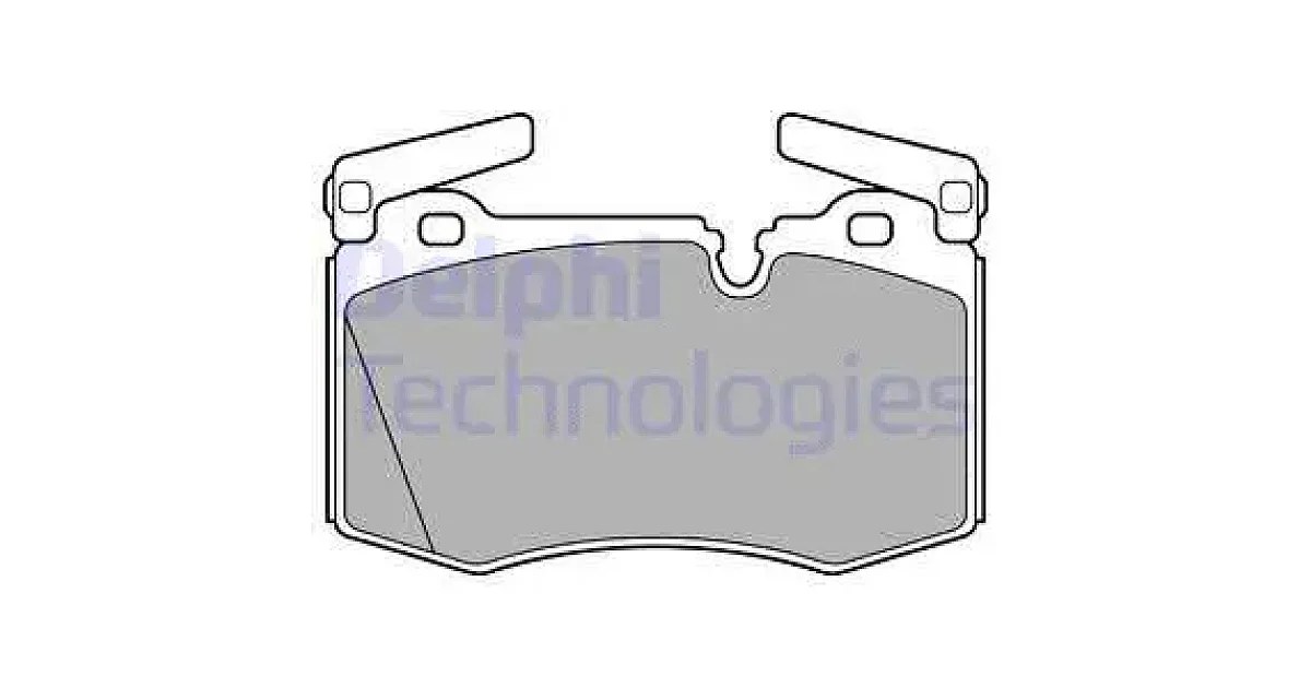 DELPHI LP2235, Комплект тормозных колодок, дисковый тормоз