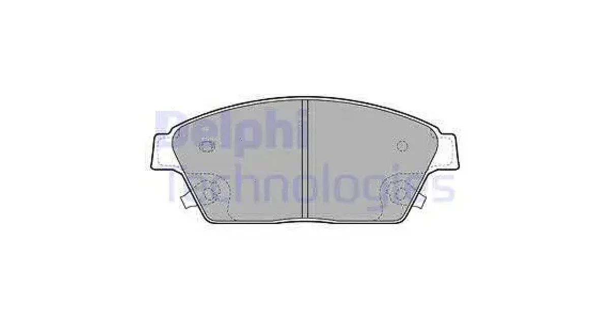 DELPHI LP2170, Комплект тормозных колодок, дисковый тормоз