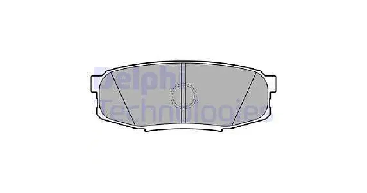 DELPHI LP2154, Комплект тормозных колодок, дисковый тормоз