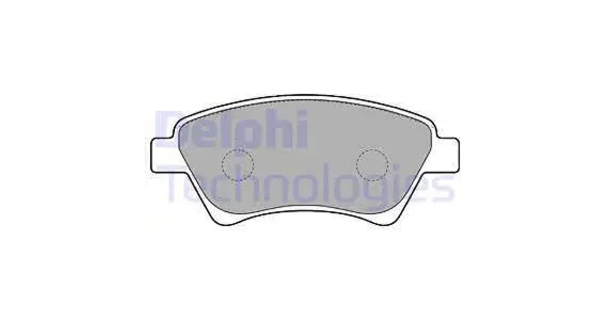 DELPHI LP1730, Комплект тормозных колодок, дисковый тормоз
