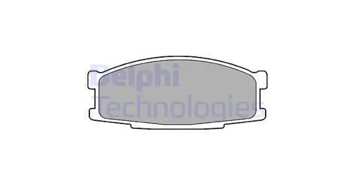 DELPHI LP981, Комплект тормозных колодок, дисковый тормоз