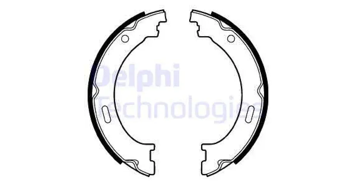 DELPHI LS2041, Комплект тормозных колодок, стояночная тормозная система