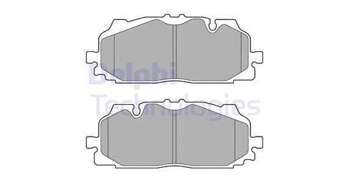 DELPHI LP3272, Комплект тормозных колодок, дисковый тормоз