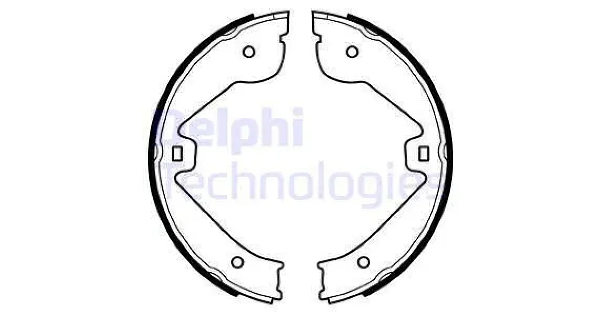 DELPHI LS1995, Комплект тормозных колодок, стояночная тормозная система