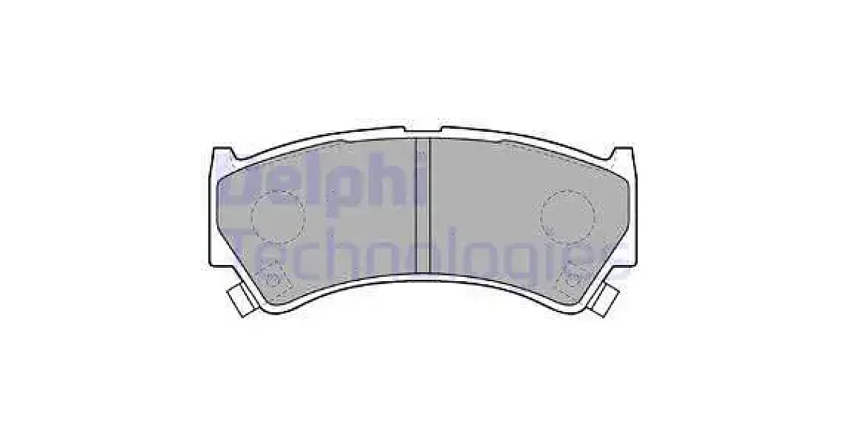 DELPHI LP1548, Комплект тормозных колодок, дисковый тормоз